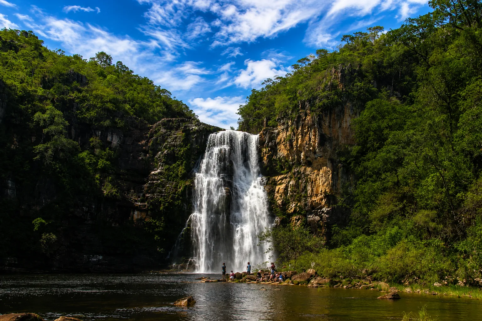 Salto do Rio Preto, trilha amarela do Parque Nacional da Chapada dos Veadeiros